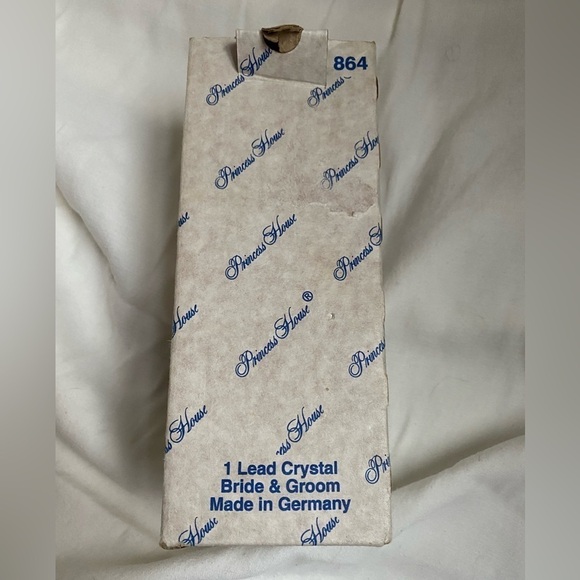 VINTAGE Princess House Wedding Cake Bride and Groom Topper - Picture 6 of 9